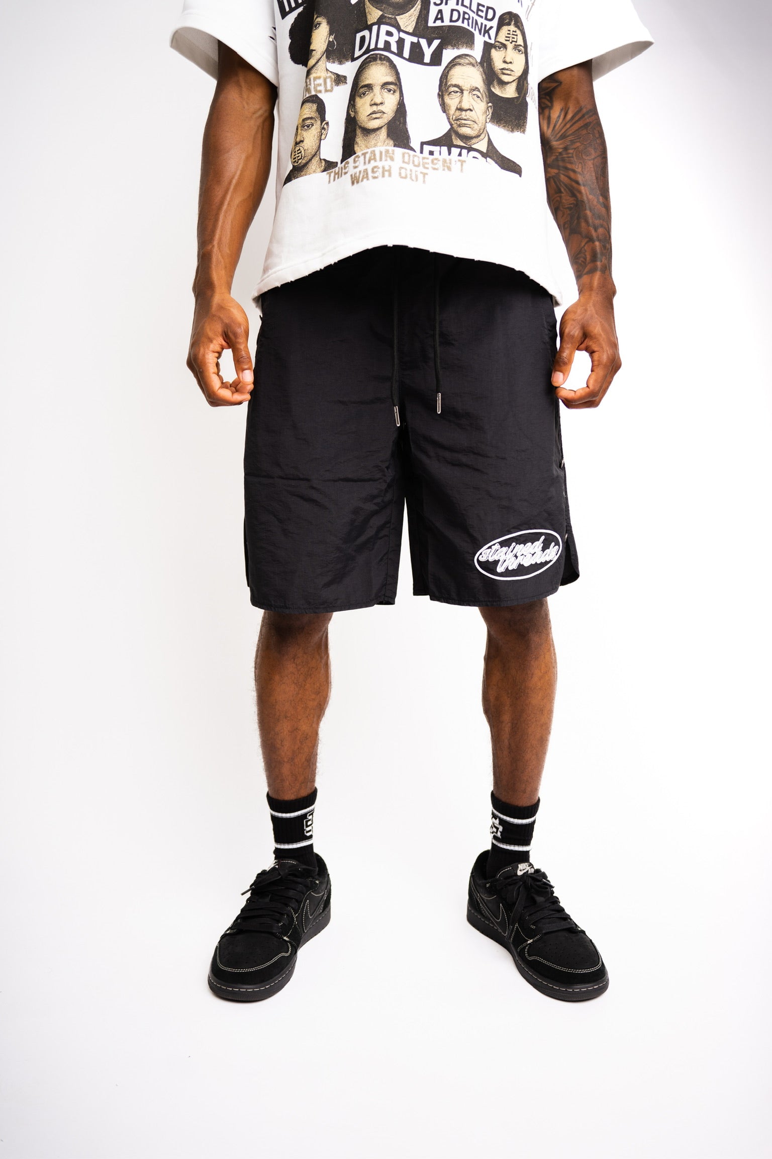 Nylon Pinned Everyday Shorts